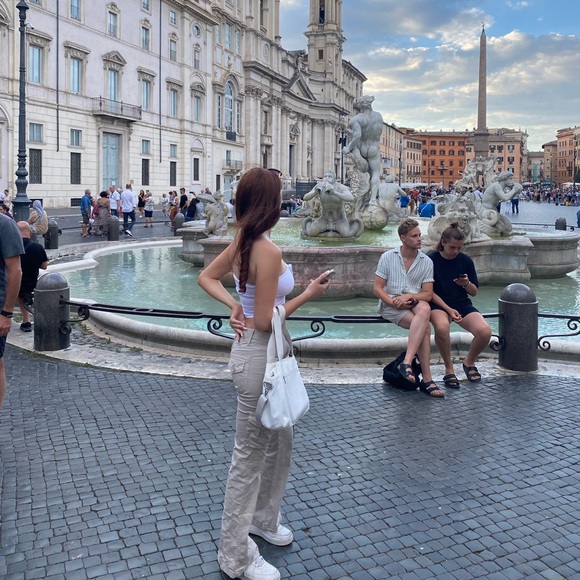 Garage flared low rise bootcut cargo pants🩶 - Picture 2 of 6